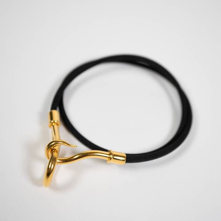 HERMES エルメス ジャンボ チョーカー Wブレスレット コットンコード