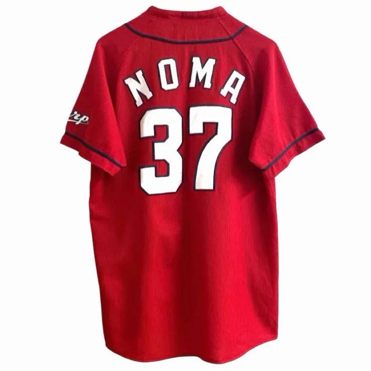 デサント 広島東洋カープ #37 野間峻祥 ビジター ユニフォーム L