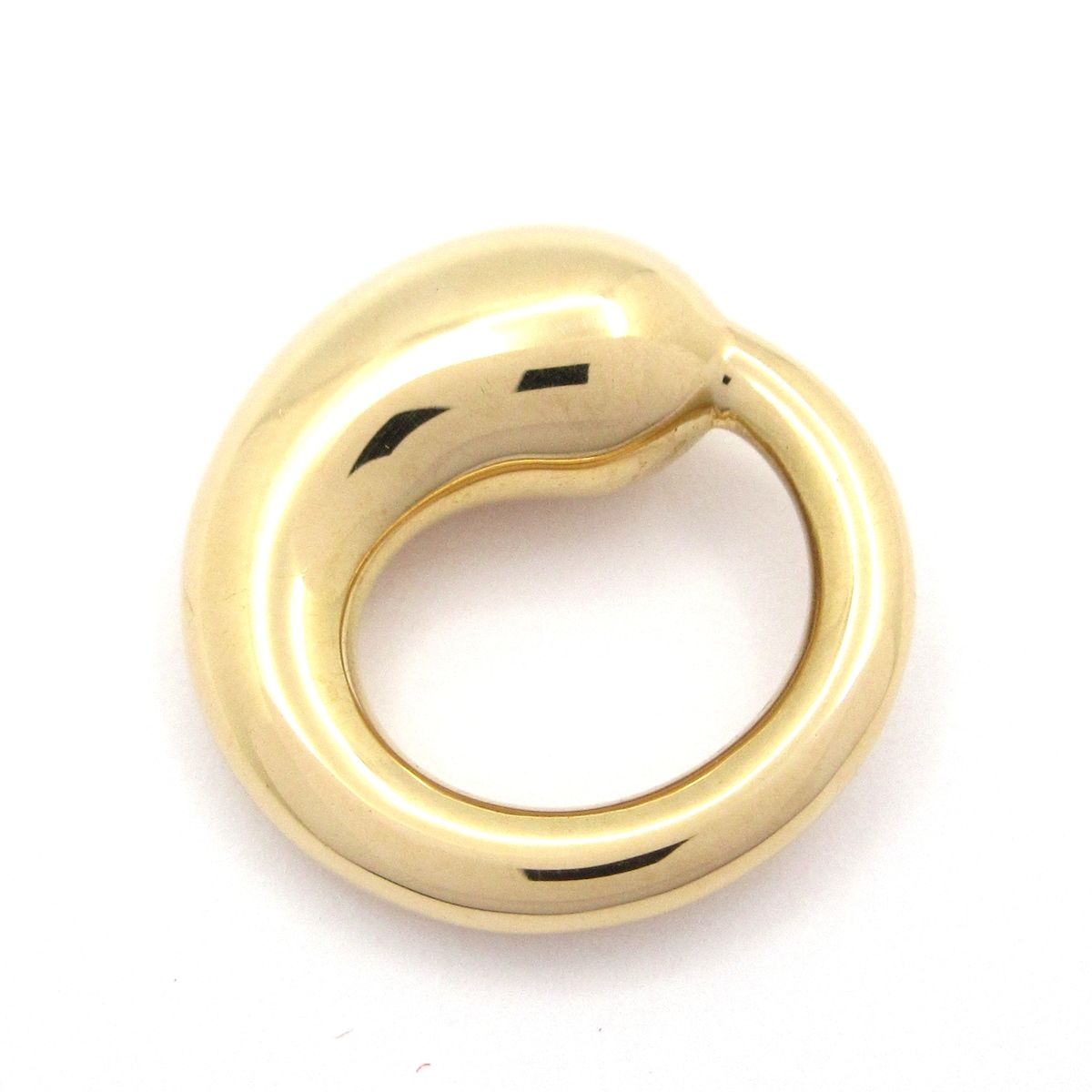 美品　ティファニー　エターナルサークル K18YG ペンダント 約2.6g TIFFANY&Co.(ティファニー) ペンダントトップ美品 エターナル サークル