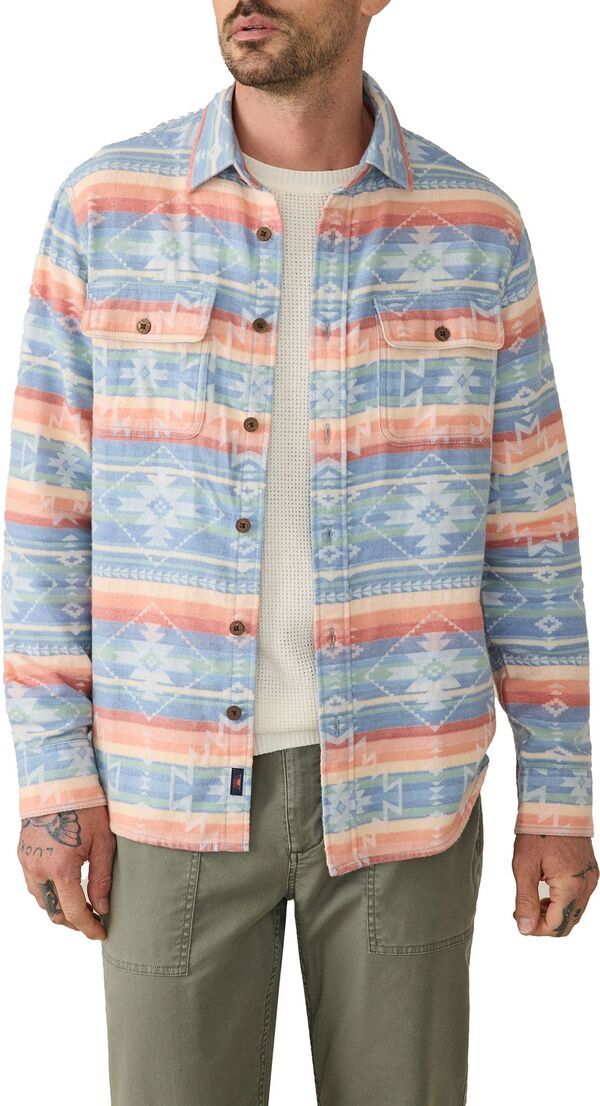 ファレティ メンズ トップス シャツ Faherty Mens Dougood Feather Canyon Overshirt Dusk Star Glow