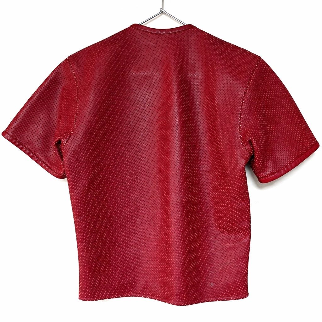 USA製 VANSON バンソン 半袖 パンチングレザージャケット SM 本革