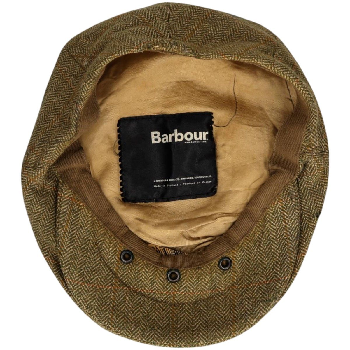 古着 00年代 バブアー Barbour DEAN CAP GREEN チェック柄