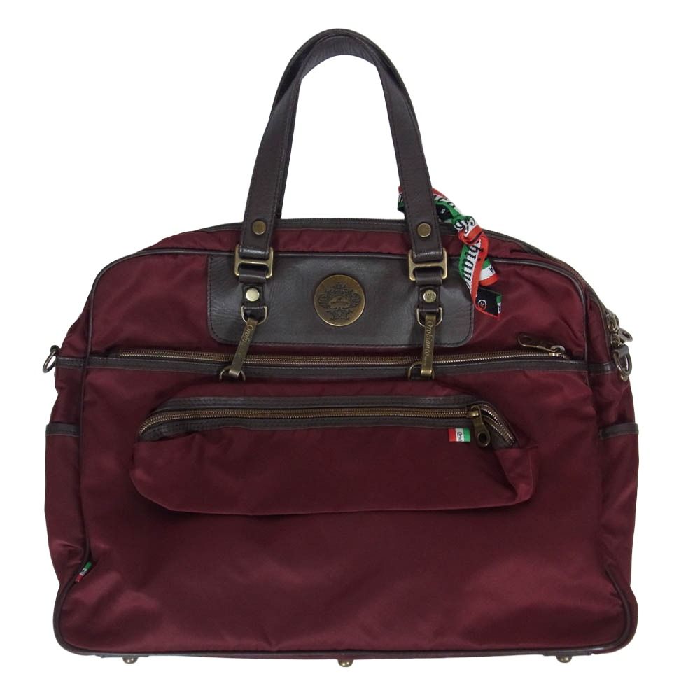 美品 超希少 orobianco オロビアンコ 2way ショルダー 大容量 Orobianco オロビアンコ ショルダー 2way ビジネスバッグ ワインレッド
