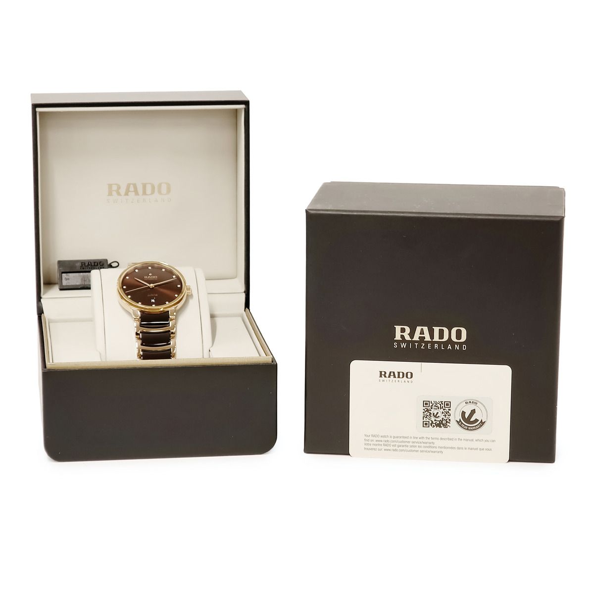  ラドー 腕時計 R30017732 鑑定済み ブランド グレー系 自動巻き時計 腕時計(アナログ)