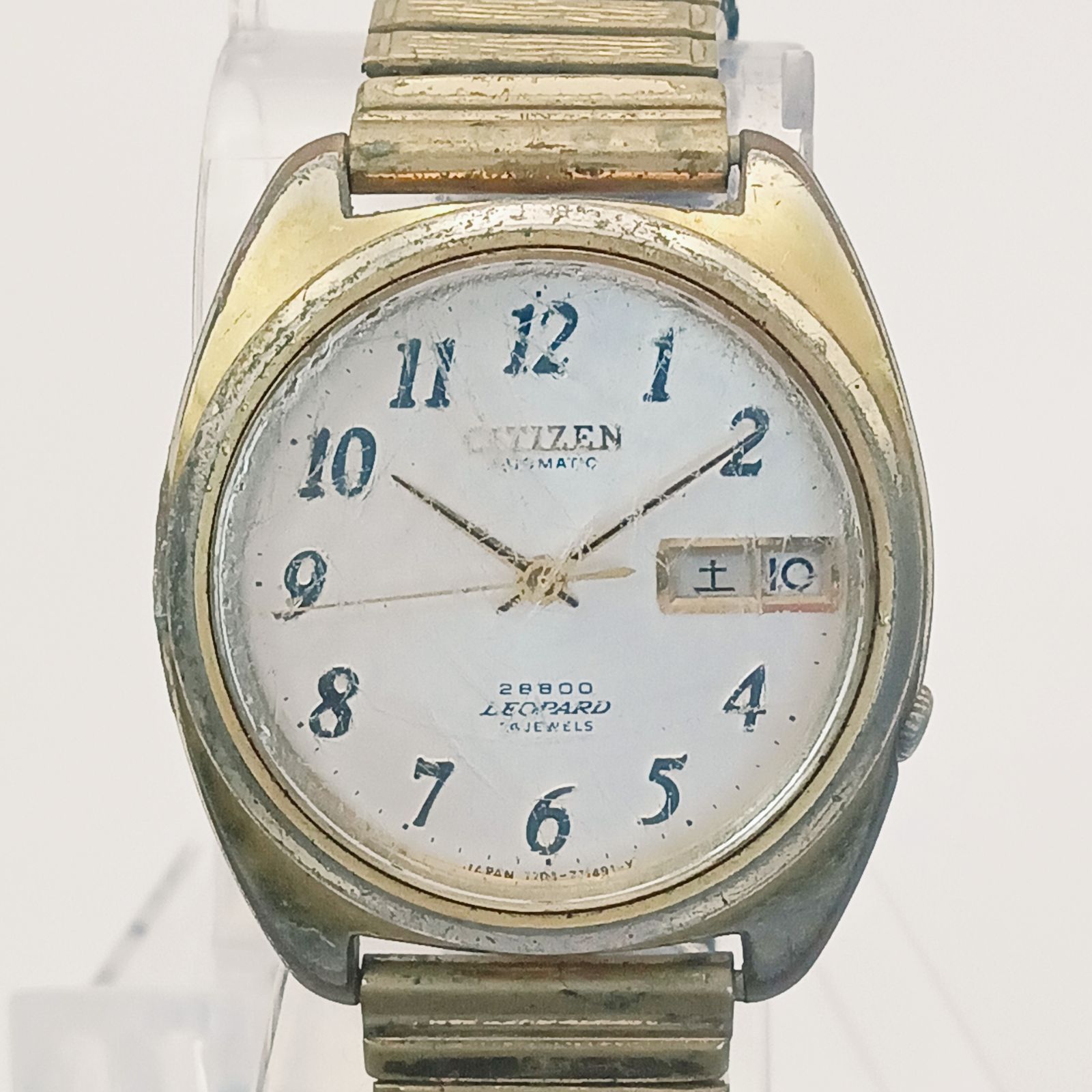 稼働 0216-2 CITIZEN LEOPARD 28800 シチズン レオパード 4-770498 メンズ腕時計 自動巻き デイデイト