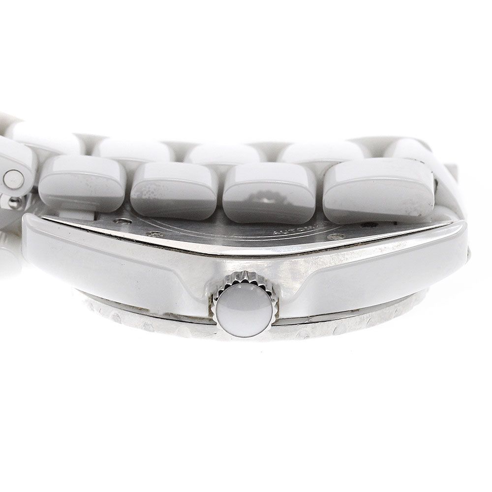 訳あり シャネル CHANEL H1629 J12 38mm 白セラミック 12Pダイヤ
