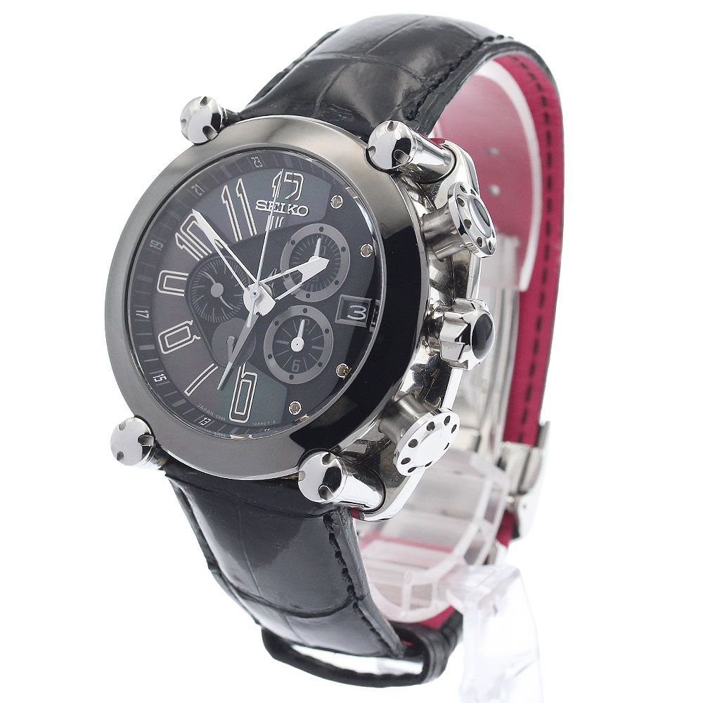  セイコー SEIKO SBLA091|5R86-0AR0 ガランテ 10th アニバーサリー リミテッド ブラックパンサー スプリングドライブ メンズ _942803 テーラードジャケット 自動巻き時計 腕時計(アナログ)