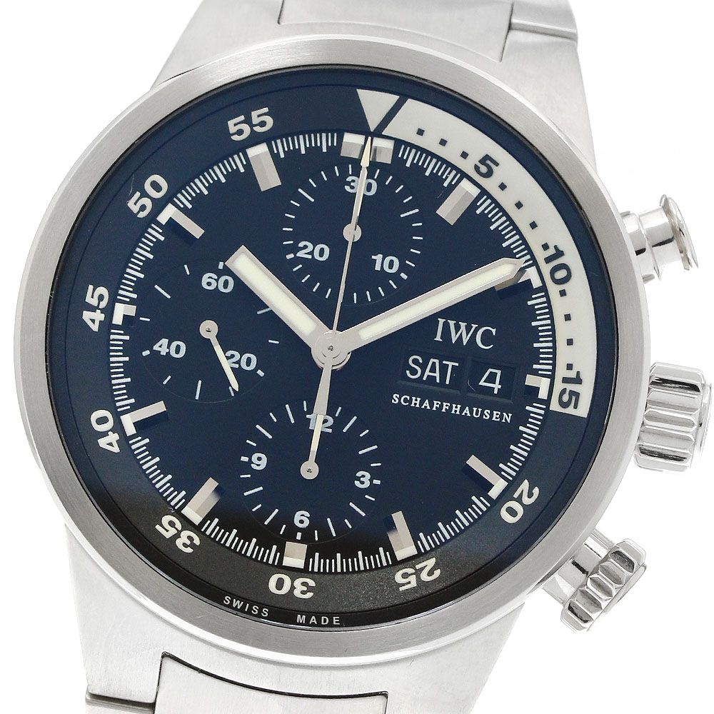 IWC IWC SCHAFFHAUSEN IW371928 アクアタイマー クロノグラフ デイデイト 自動巻き メンズ 保証書付き_943152