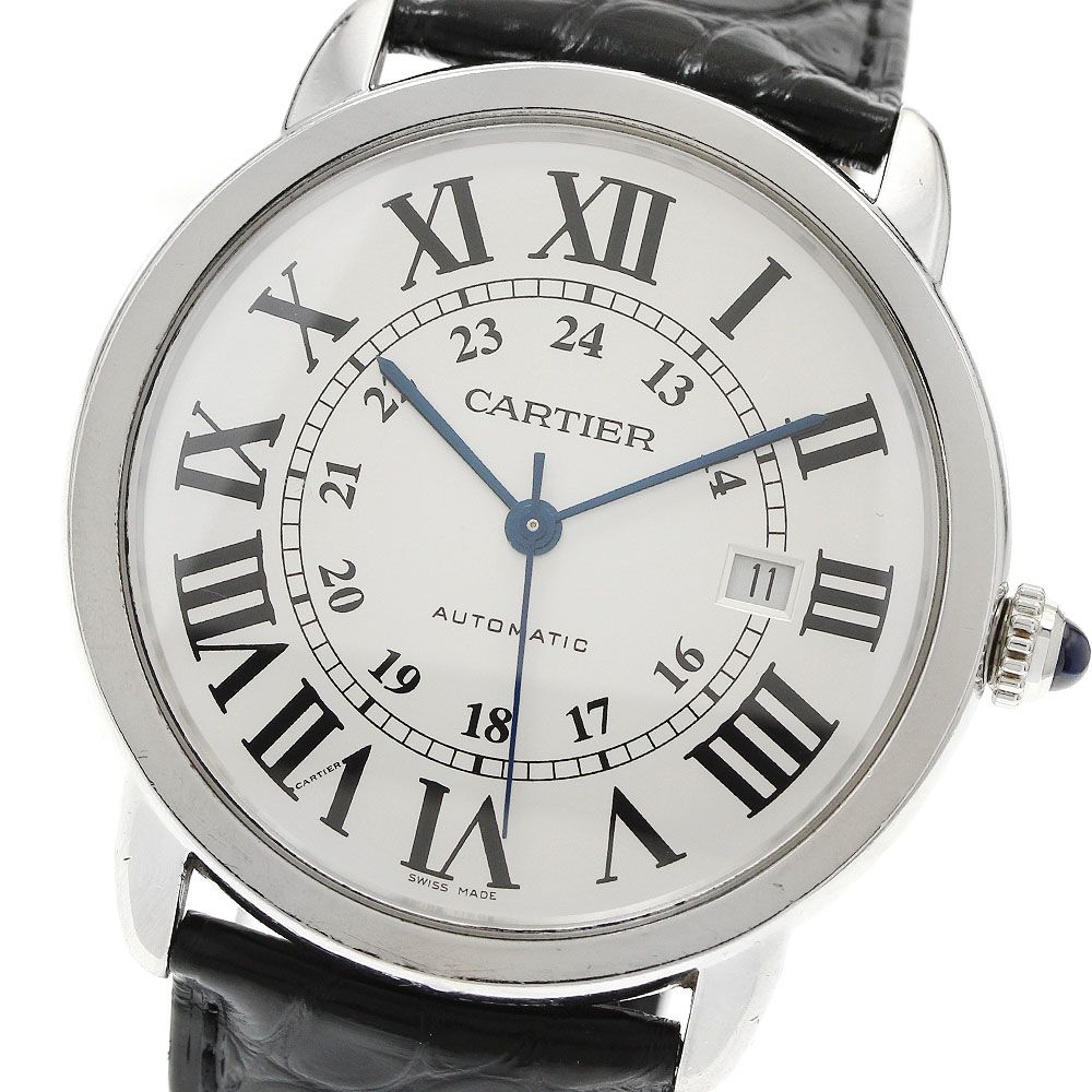 カルティエ CARTIER W6701010 ロンドソロ XL デイト 自動巻き メンズ 保証書付き_942318