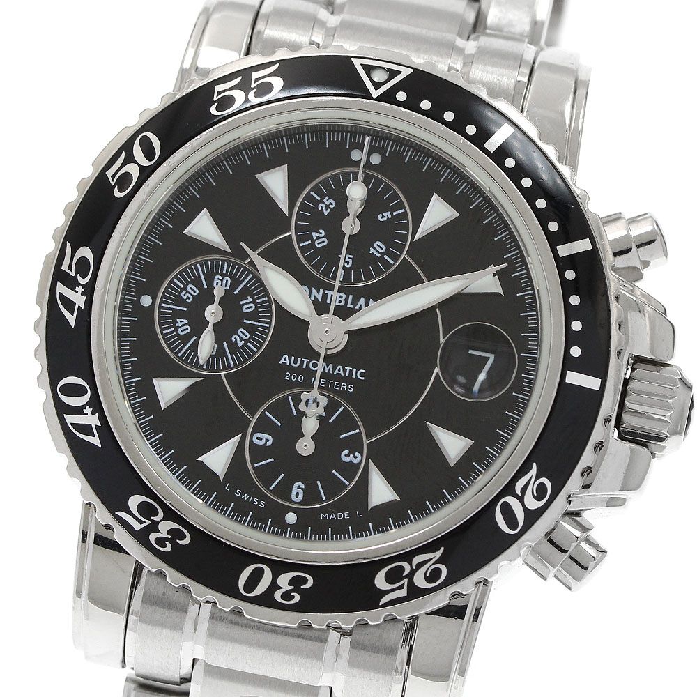 モンブラン MONTBLANC 7034 マイスターシュティック デイト クロノグラフ 自動巻き メンズ _942596