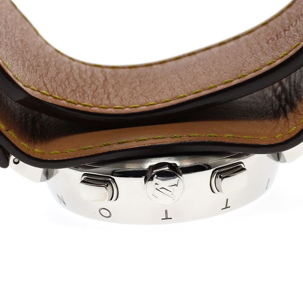  ルイ ヴィトン LOUIS VUITTON Q1121 タンブール デイト クロノグラフ 自動巻き メンズ 箱 保証書付き_940267 カジュアル 自動巻き時計 腕時計(アナログ)