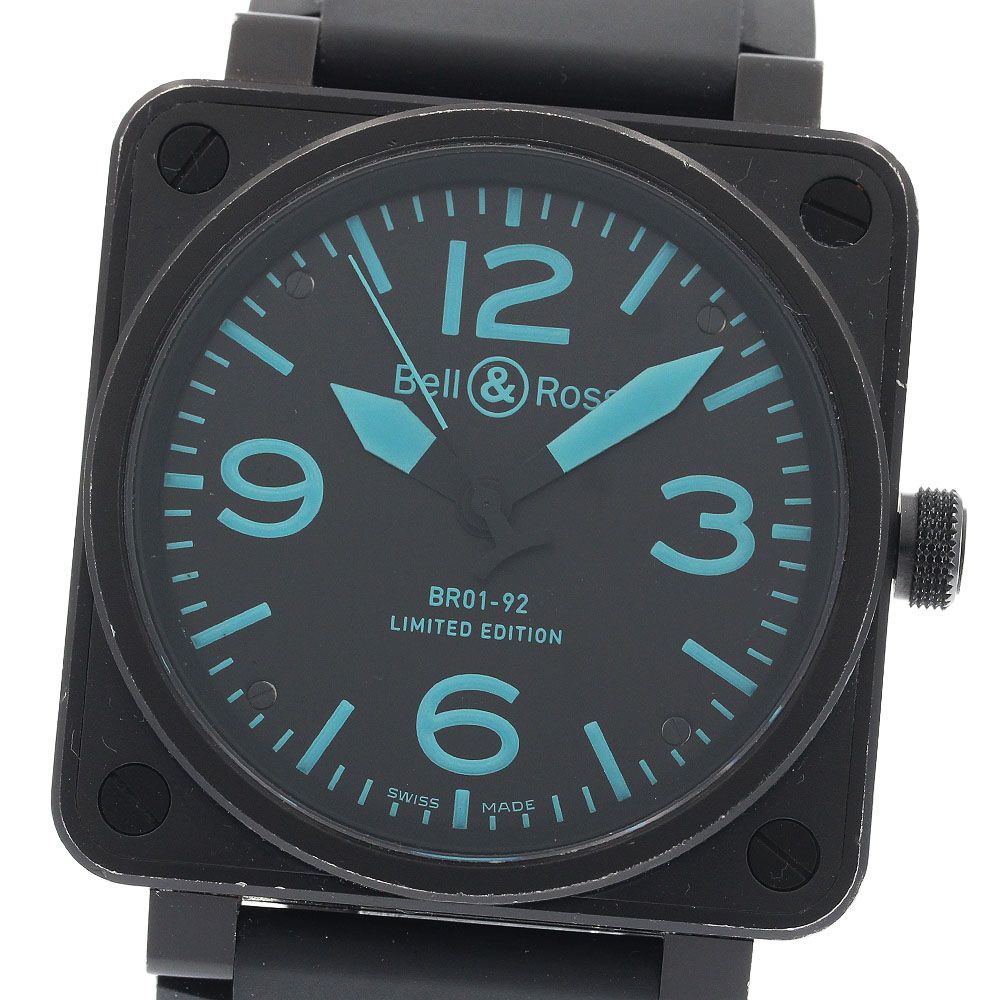 ベル＆ロス Bell＆Ross BR01-92-Sblu アヴィエーション 500本 自動巻き メンズ _942553