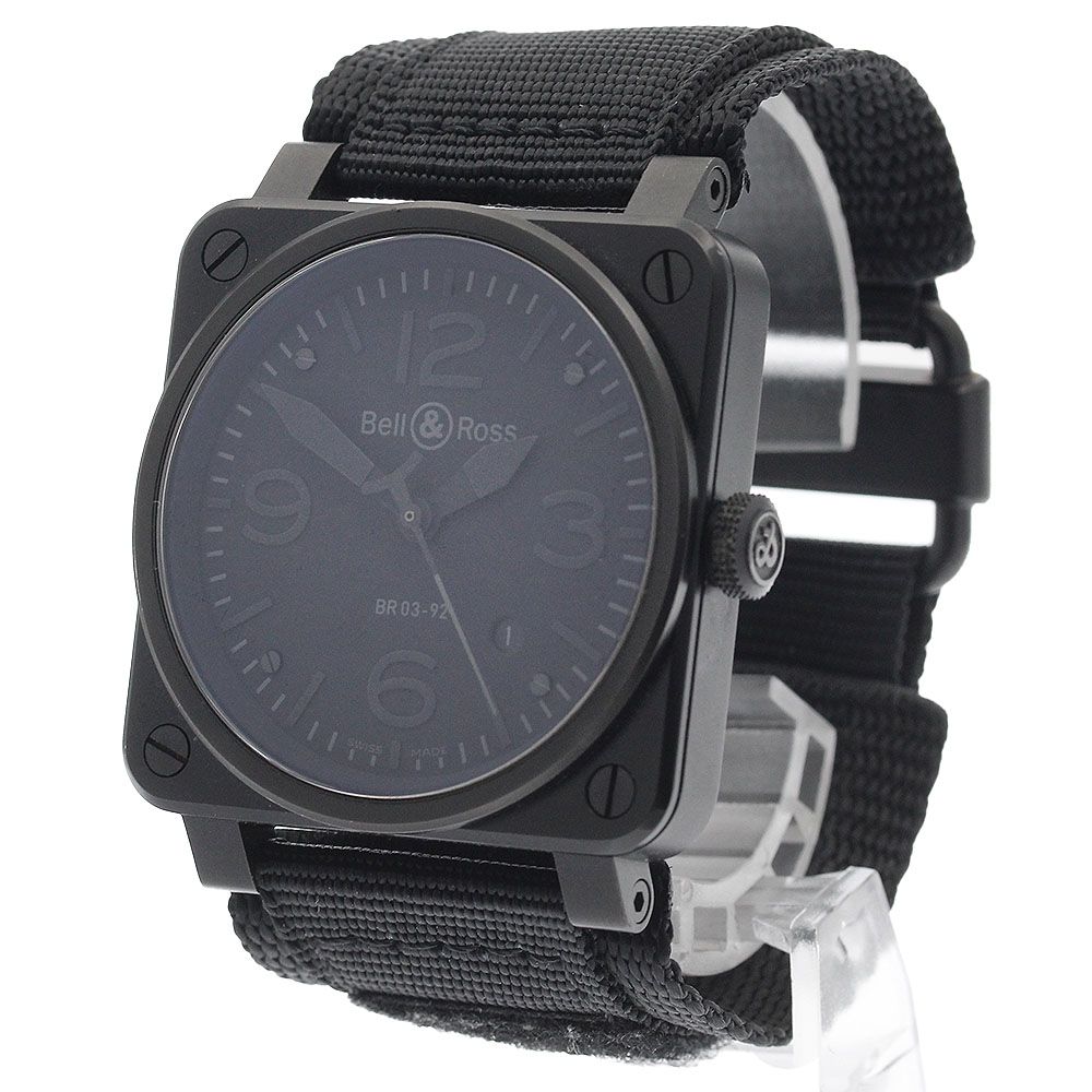 ベル＆ロス Bell＆Ross BR03-92 BR03-92 ファントム デイト 自動巻き メンズ _942839 ブラウン系 自動巻き時計 腕時計(アナログ)