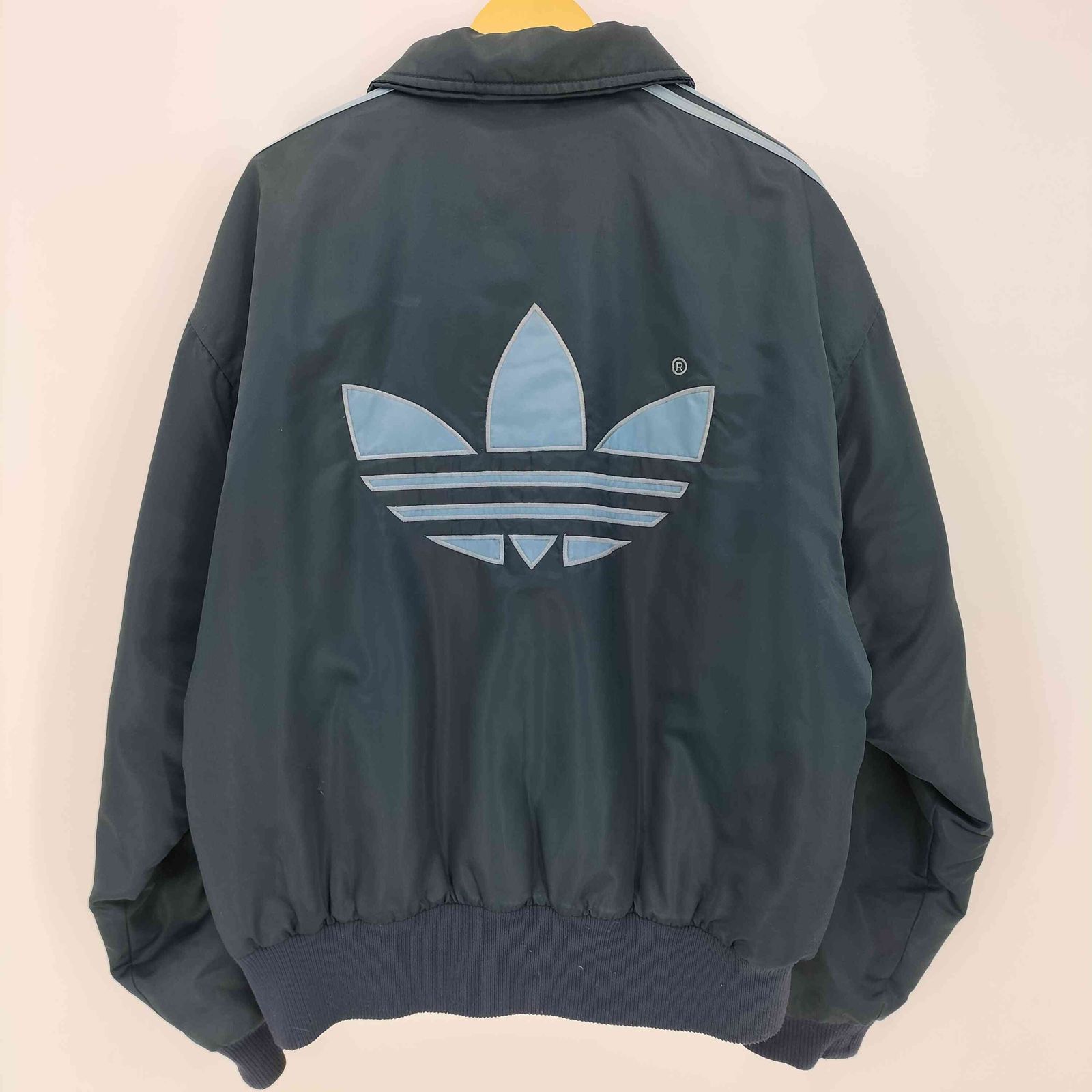アディダス adidas 90s トレフォイルロゴ 3ストライプ 襟付き ジップ 