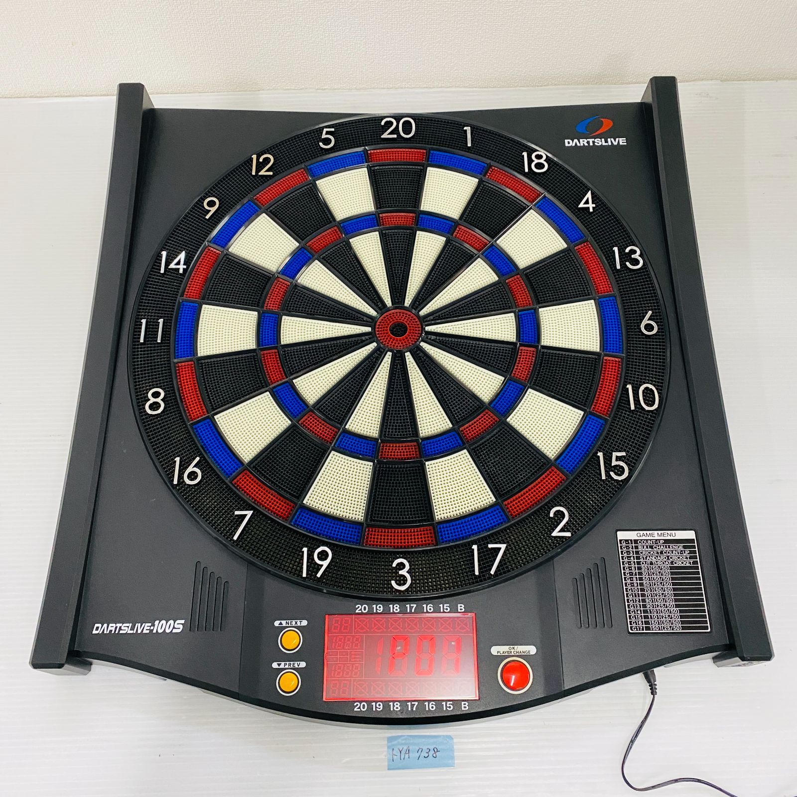 ダーツライブ 100S DARTSLIVE ダーツボード 付属品完備 ◇トYA738【箱付き】ダーツ盤 ダーツボード DARTSLIVE-100S ダーツ