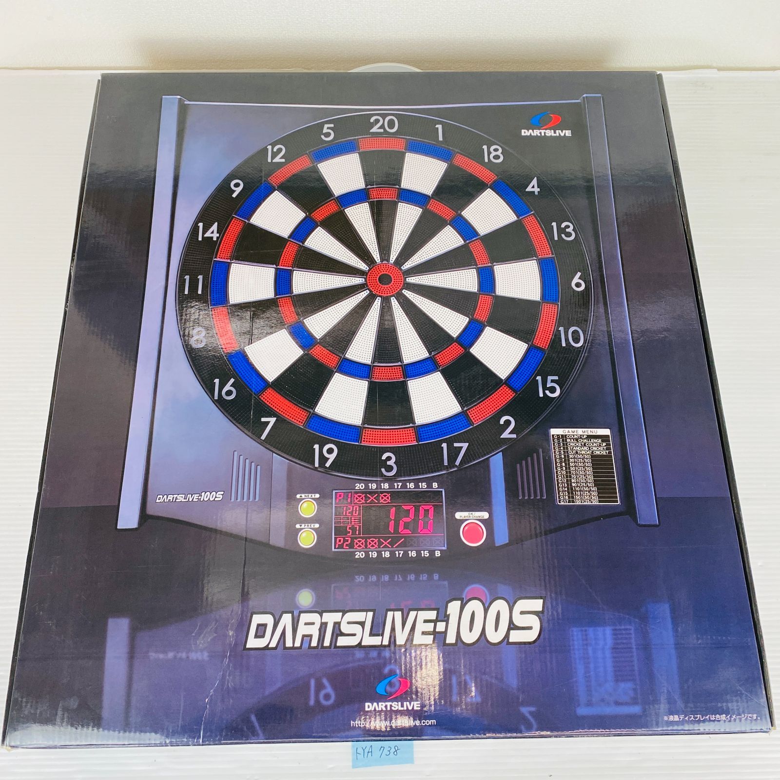 ◇トYA738【箱付き】ダーツ盤 ダーツボード DARTSLIVE-100S ダーツ