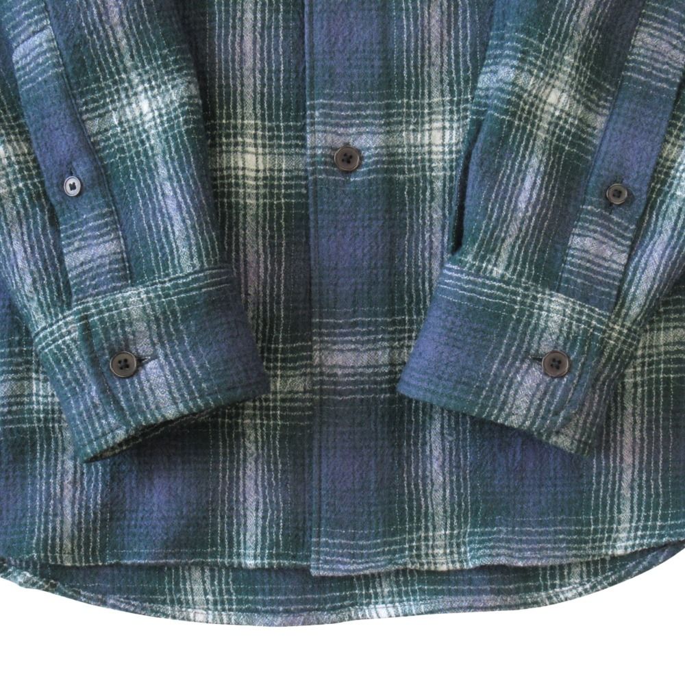 新品同様 25AW AURALEE オーラリー エアリー ウール チェック シャツ