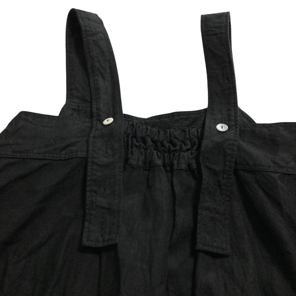 良品 nest Rob ネストローブ リネン キャミワンピース F ブラック