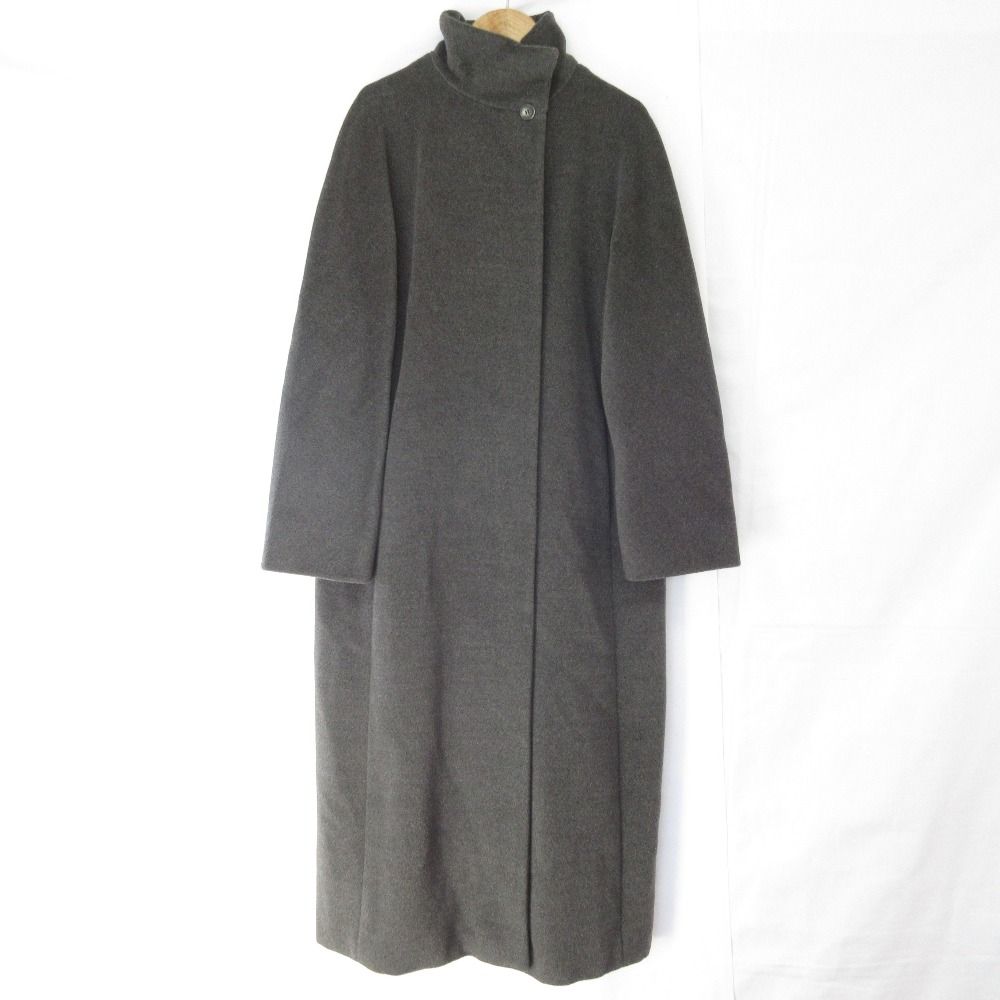 美品 Max Mara マックスマーラ ウール カシミヤ スタンドカラー ロング