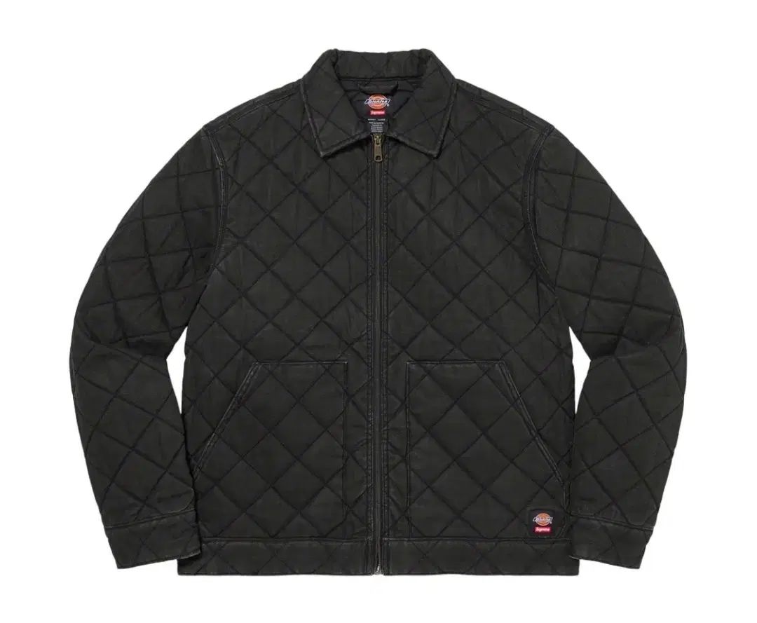 シュプリーム x ディッキーズ キルト デニム ウォーク ジャケット ブラック (M 100)