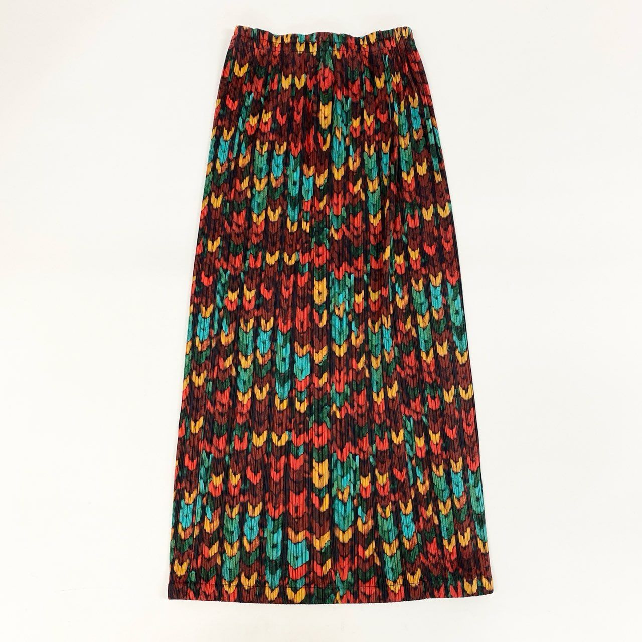 プリーツプリーズ イッセイミヤケ 総柄 網目 スカート サイズ2 Ai8 《美品》 PLEATS PLEASE ISSEY MIYAKE プリーツプリーズ イッセイ