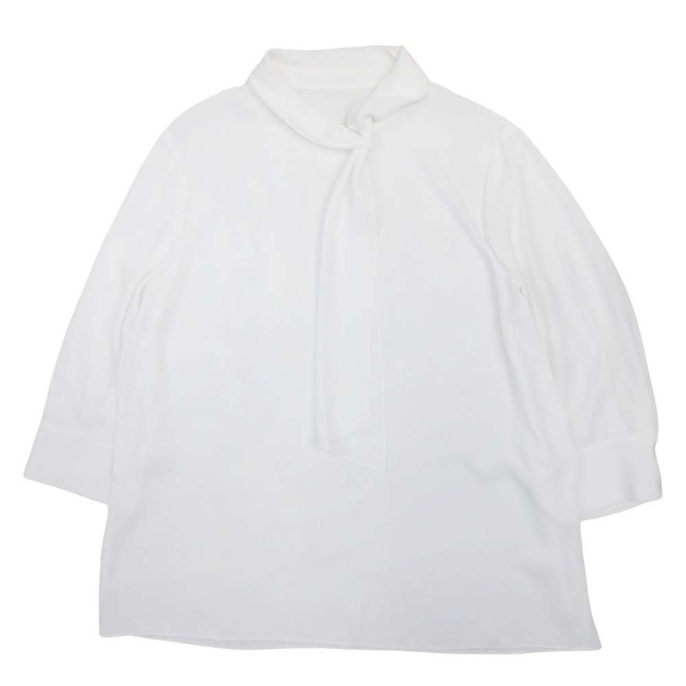 美品 iCB アイシービー ボウタイ シフォン ブラウス シャツ カットソー 