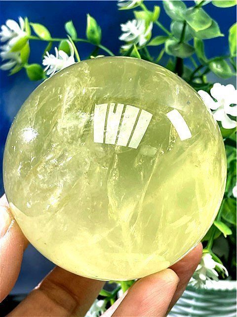  AAA級 金運UP 天然シトリン丸玉B89D1|287D15D 木製小物 置物 インテリア小物