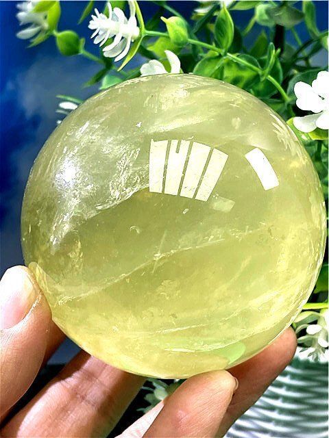 天然シトリン丸玉B89D1|287D15D