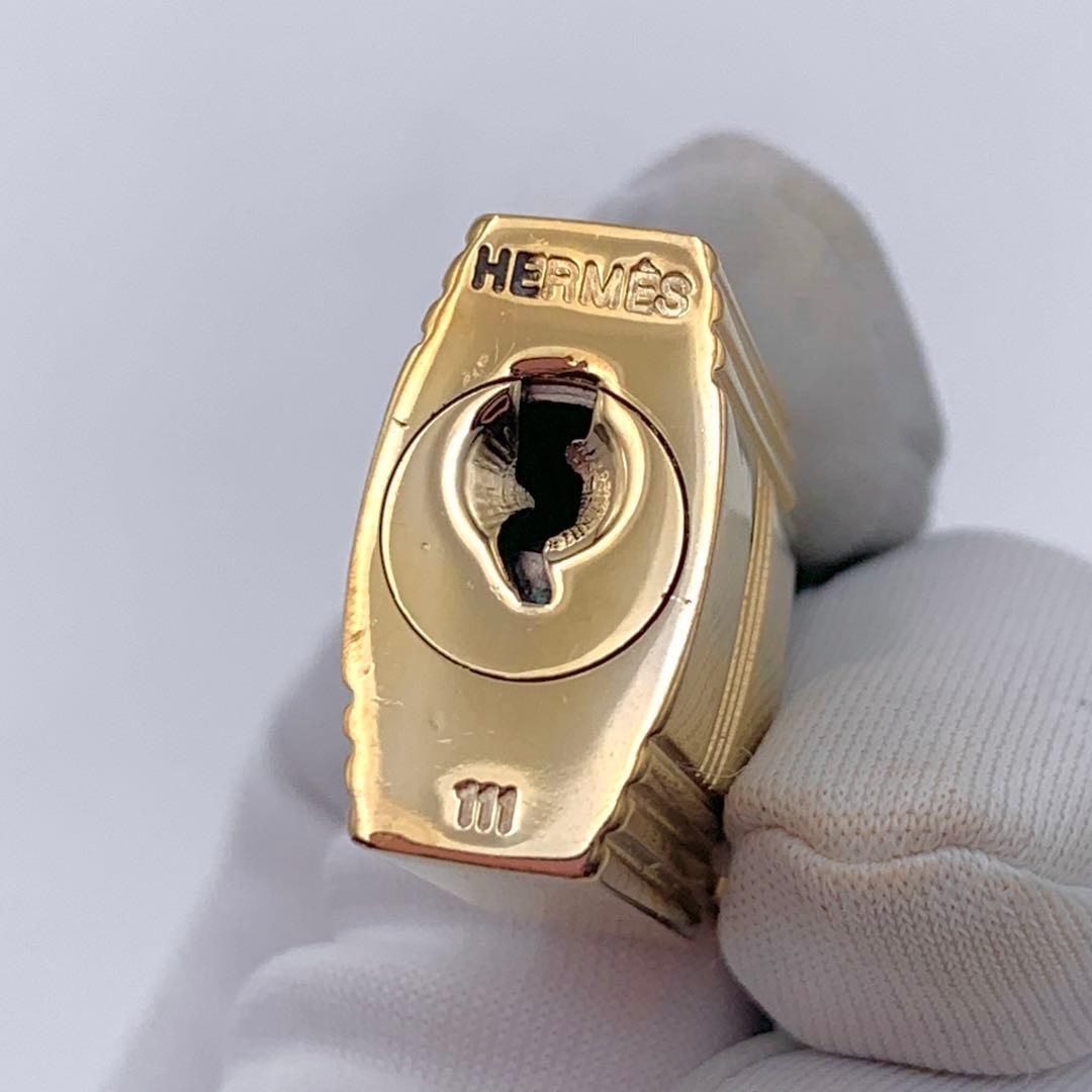 エルメス カデナ 24Kメッキ No.111 111番 鍵付き カデナキー