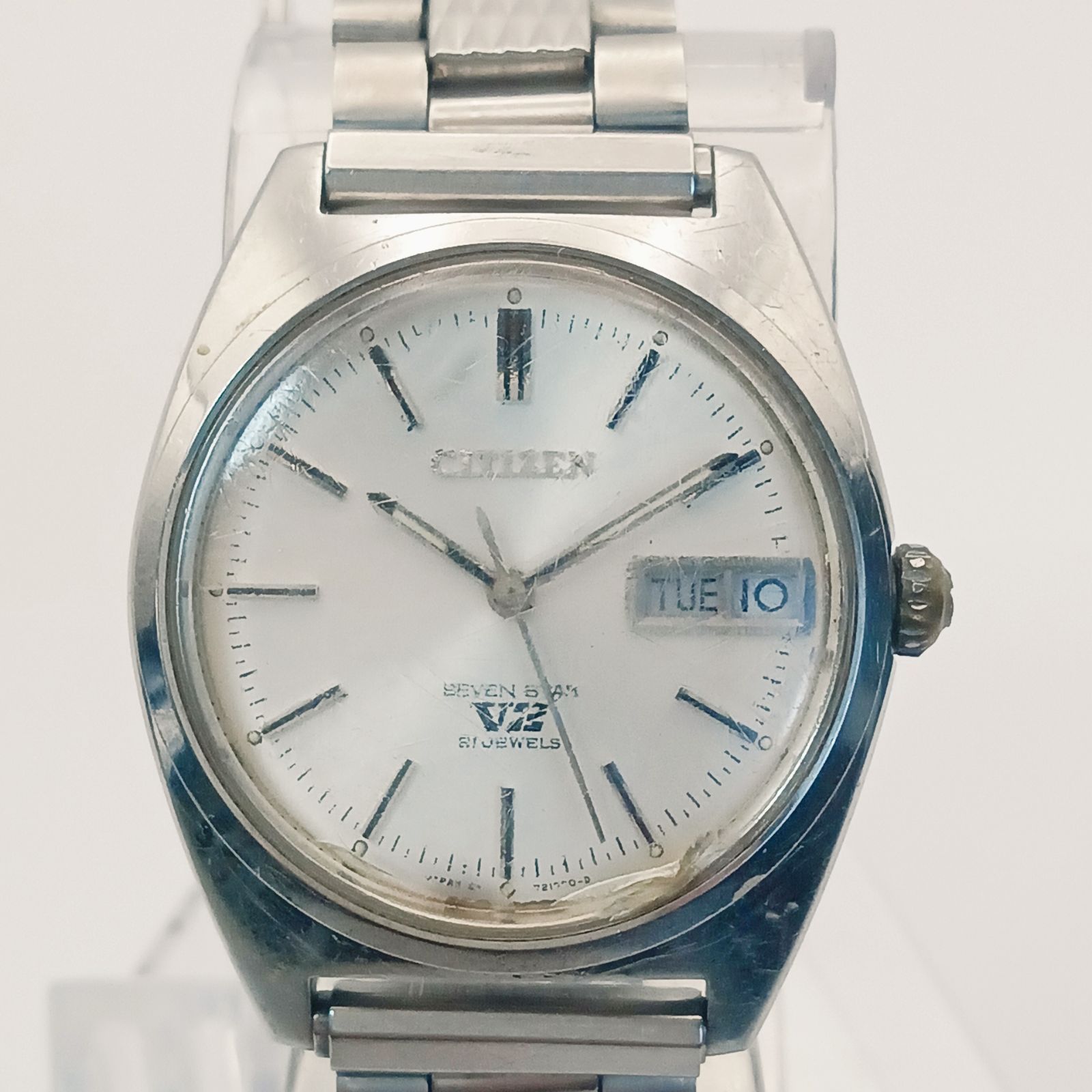 稼働 良品】0216-5 CITIZEN SEVEN STAR V2 シチズン セブンスター 4