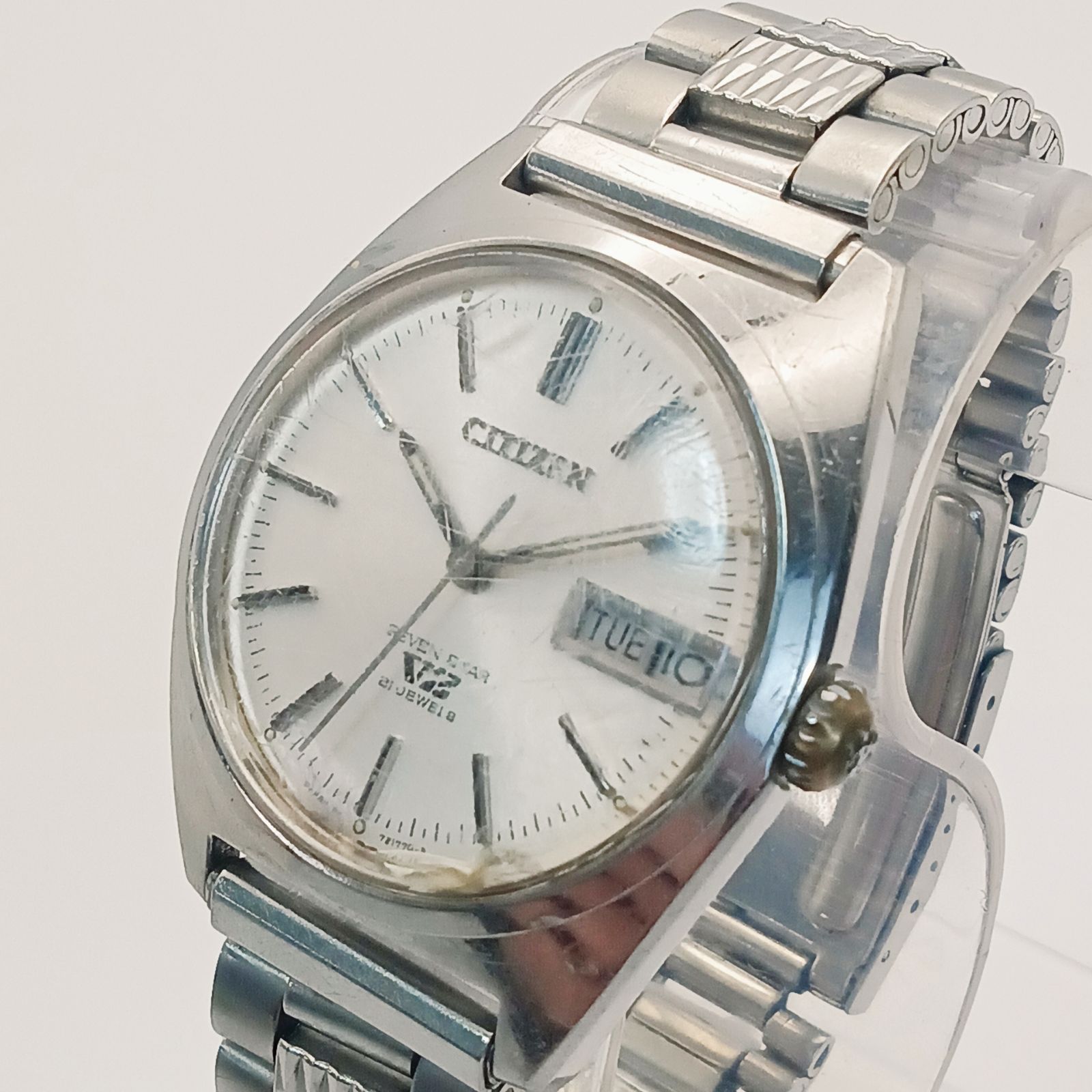 稼働 良品】0216-5 CITIZEN SEVEN STAR V2 シチズン セブンスター 4