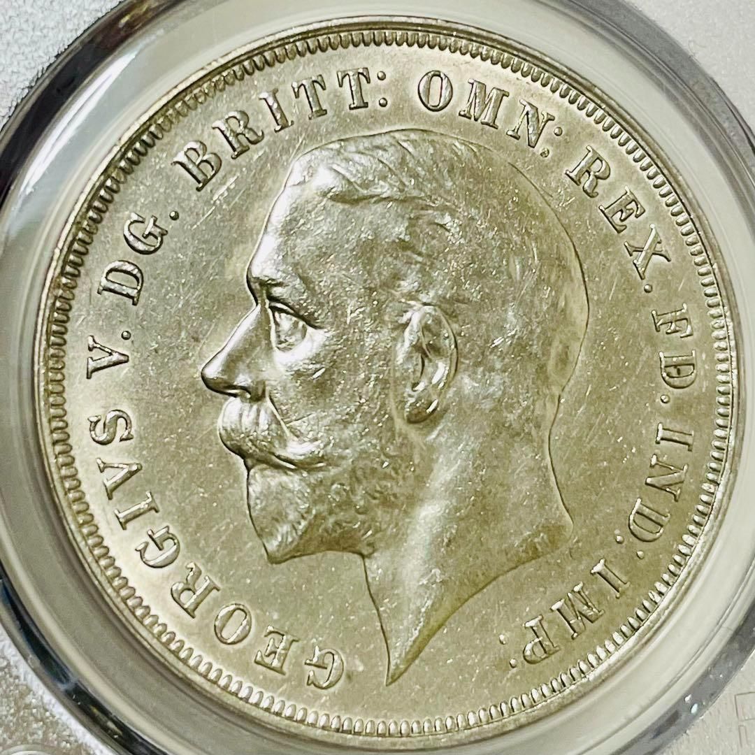 1935 英国ジョージ5世 戴冠記念 1クラウン銀貨 UNC DETAILS - メルカリ