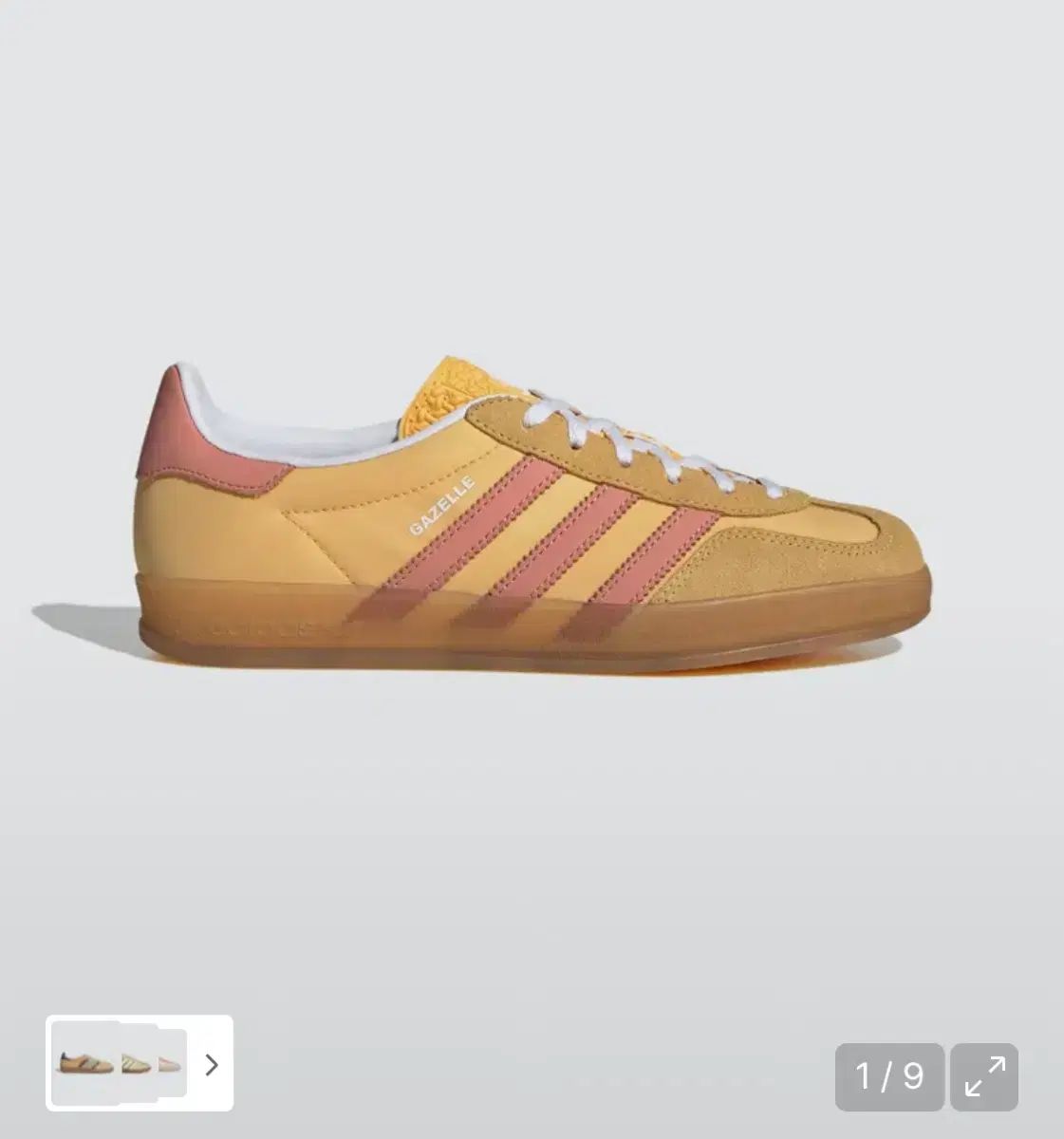 アディダス ガゼル イエロー ピンク 230 (新品)