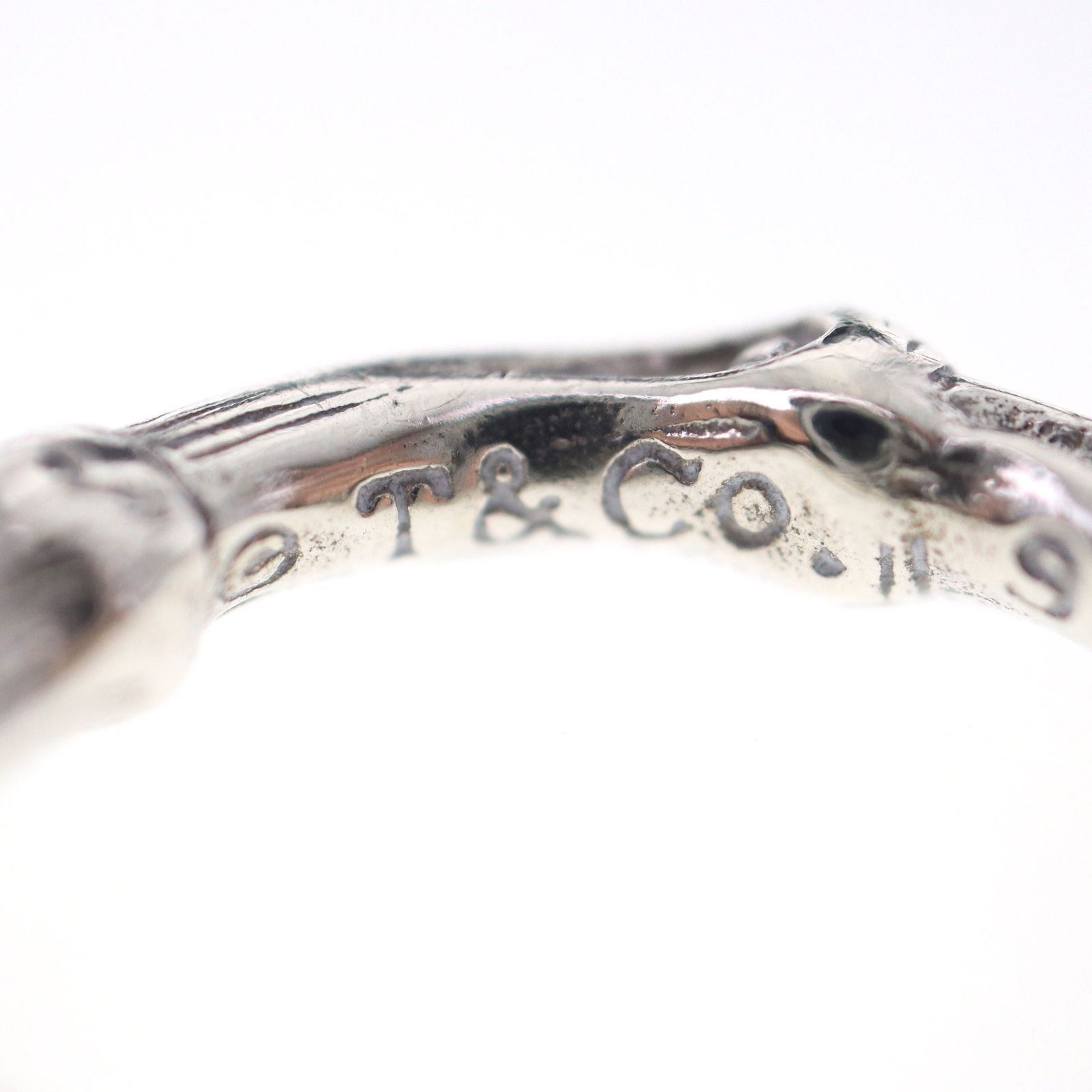中古】TIFFANY＆Co. ティファニー バンブーリング SV925 シルバー 約8 