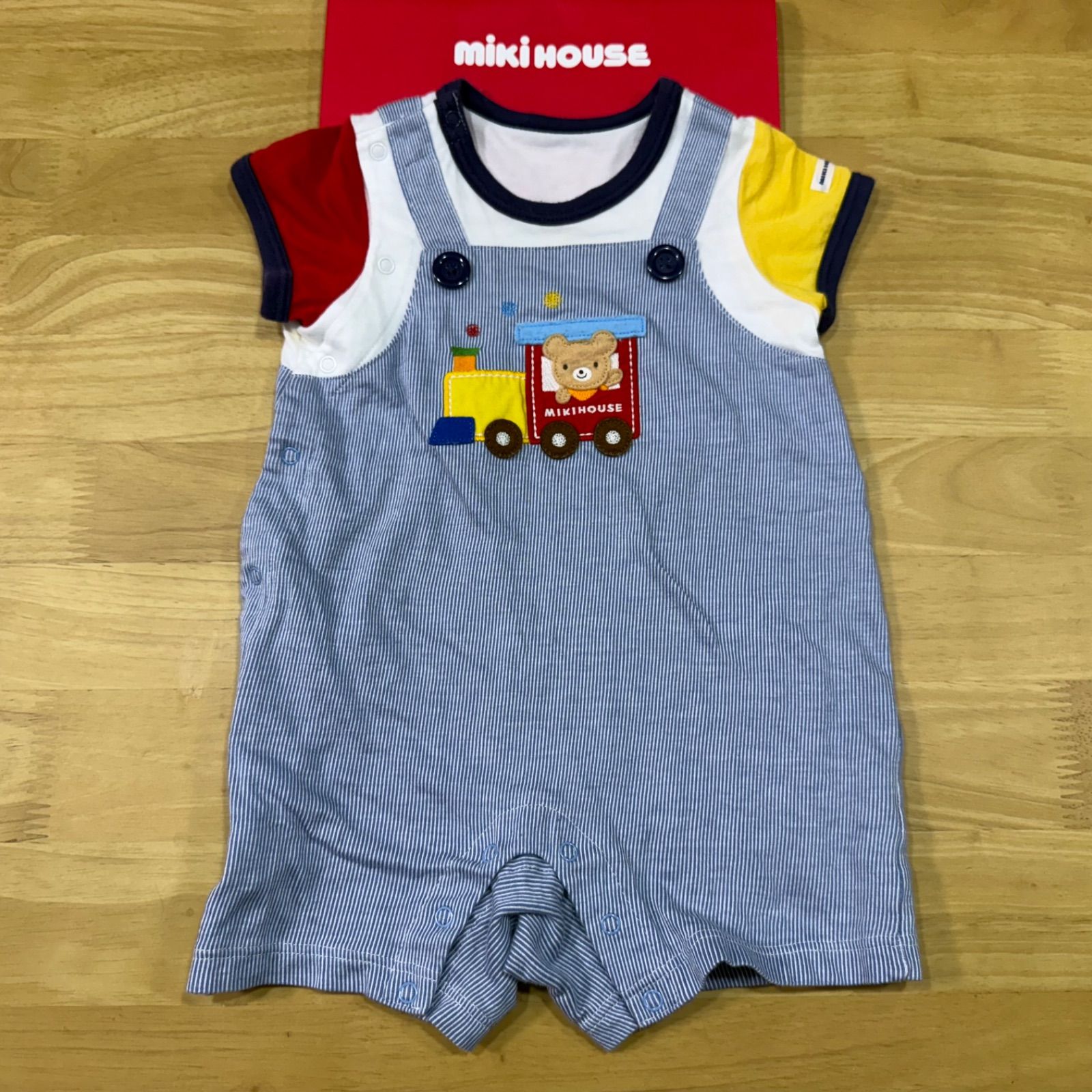 ミキハウスロンパース◎美品◎サイズ70 - メルカリ