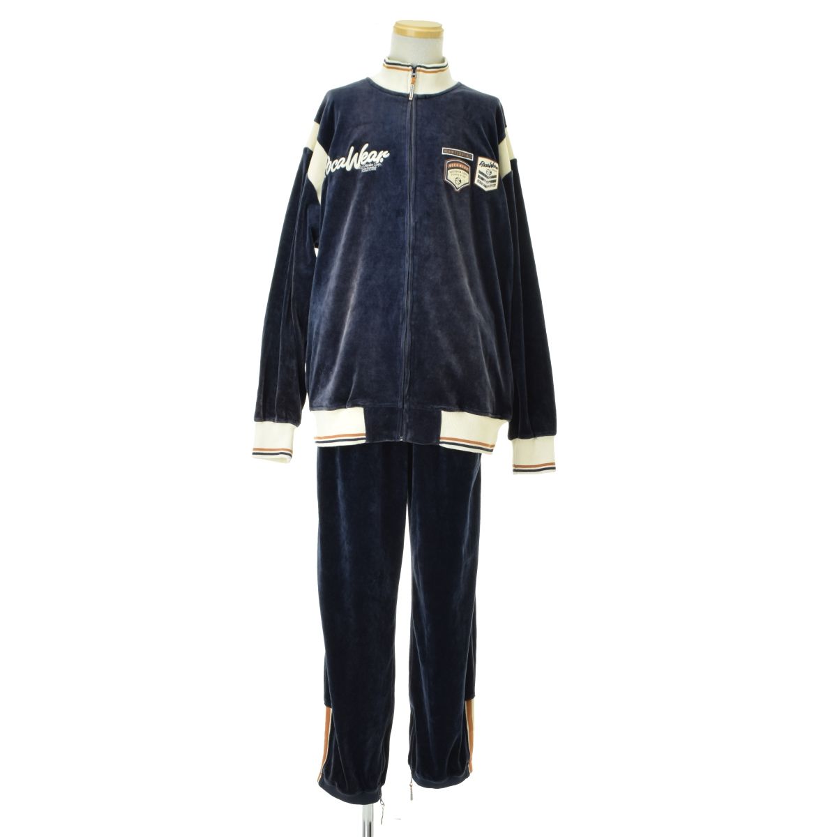 激レア当時物 ROCAWEAR ベロア セットアップ bboy y2k 00s Rocawear】00s ワッペン付き ベロア ジャージセットアップ - メルカリ