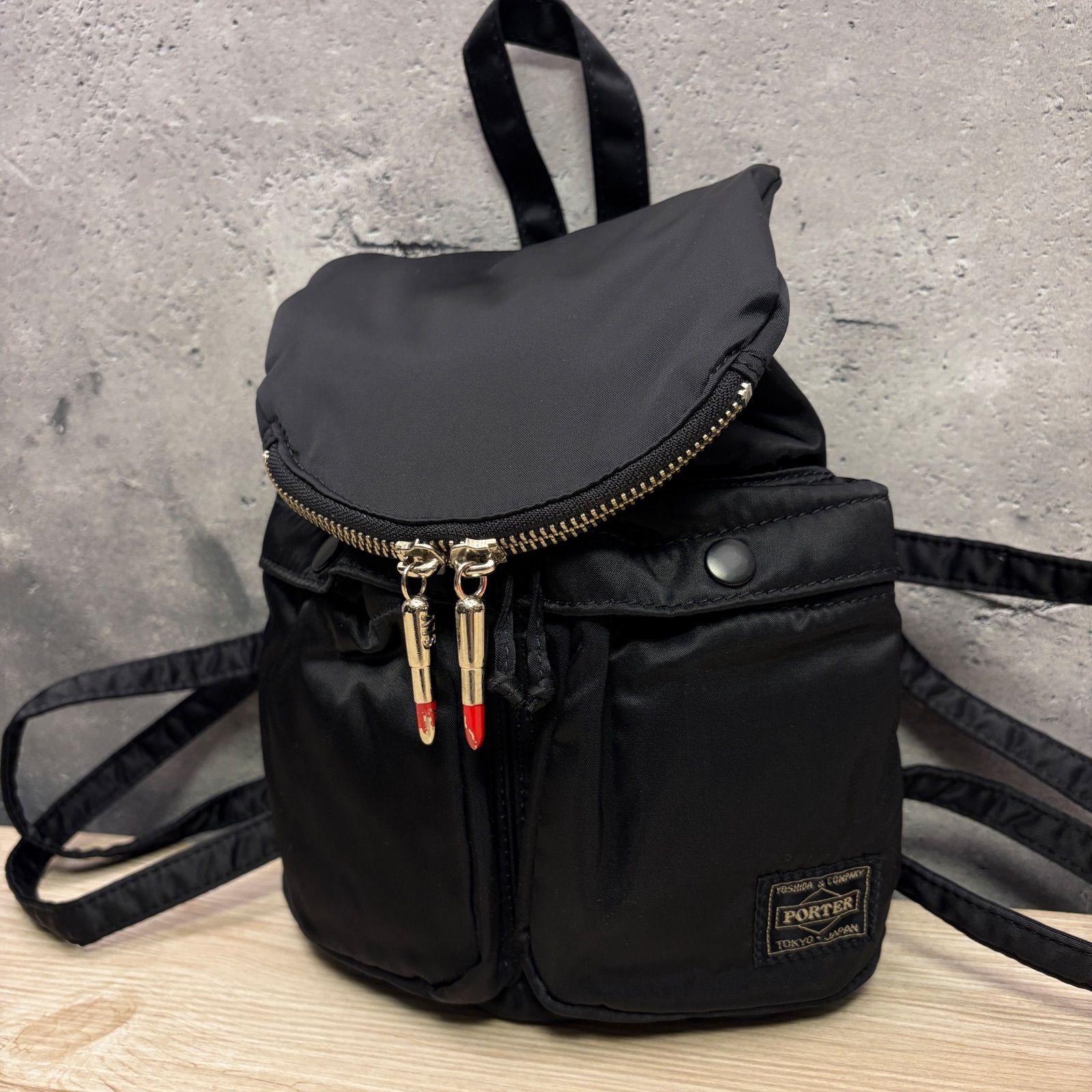 PORTER × SLY ポーター スライ コラボ ミニリュック ブラック ナイロン 