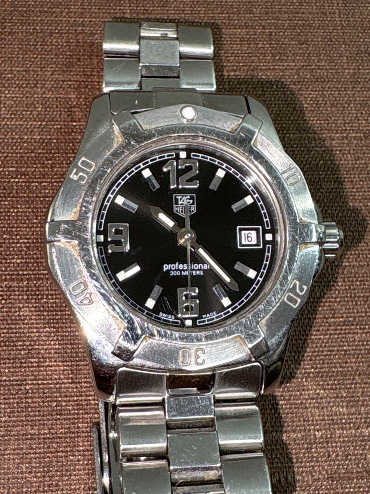 タグホイヤー エクスクルーシブ WN1310ブラック文字盤 - メルカリ