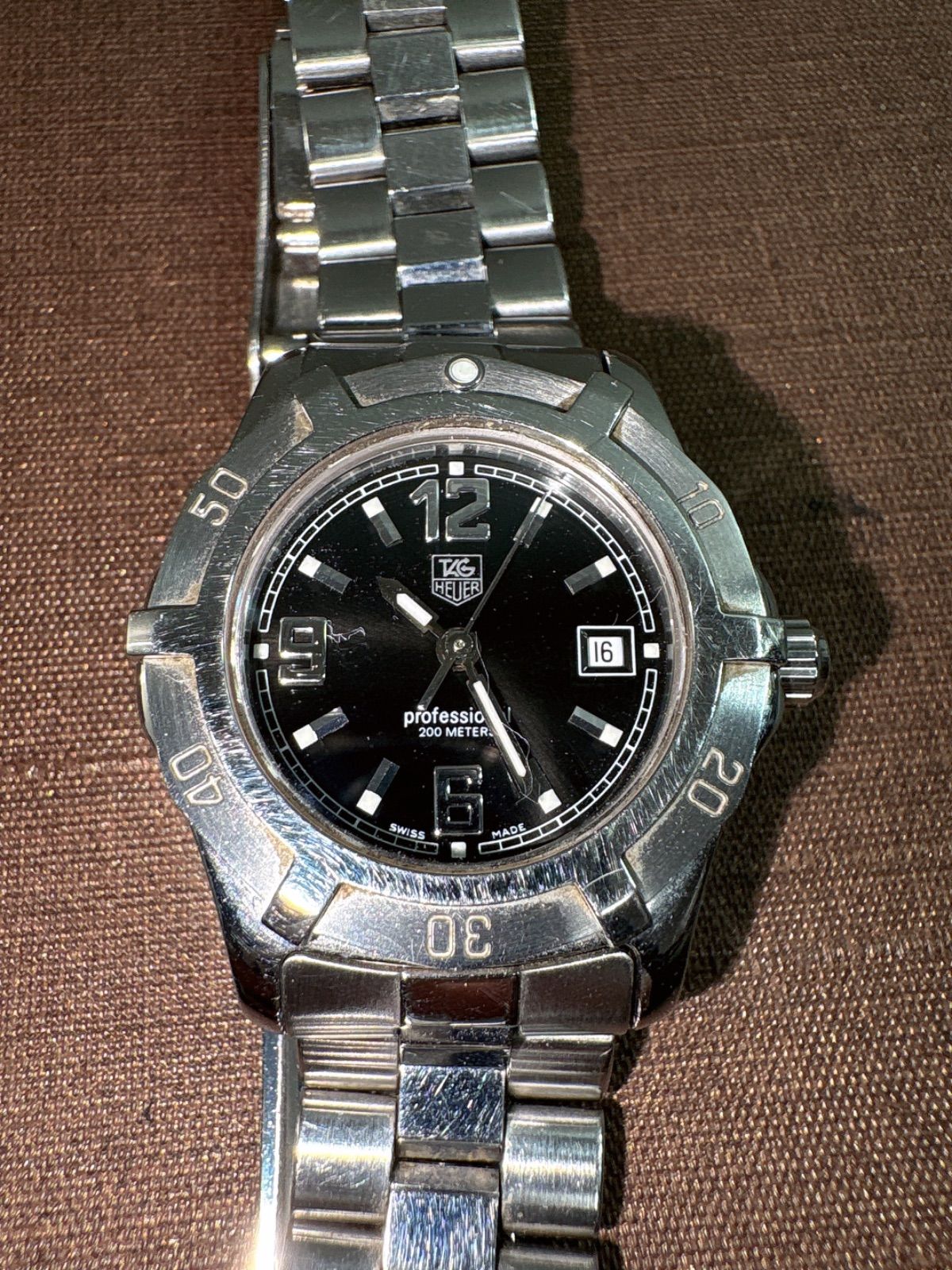 タグホイヤー エクスクルーシブ WN1310ブラック文字盤 - メルカリ