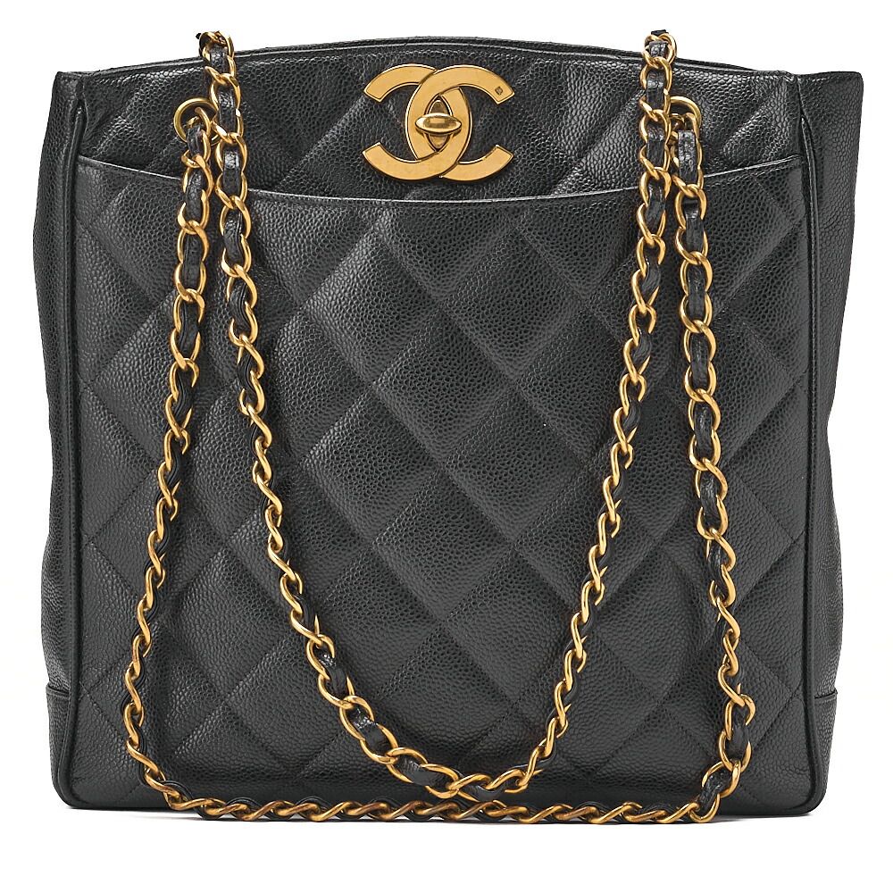 1円スタート】CHANEL シャネル マトラッセ ターンロック Wチェーン W 