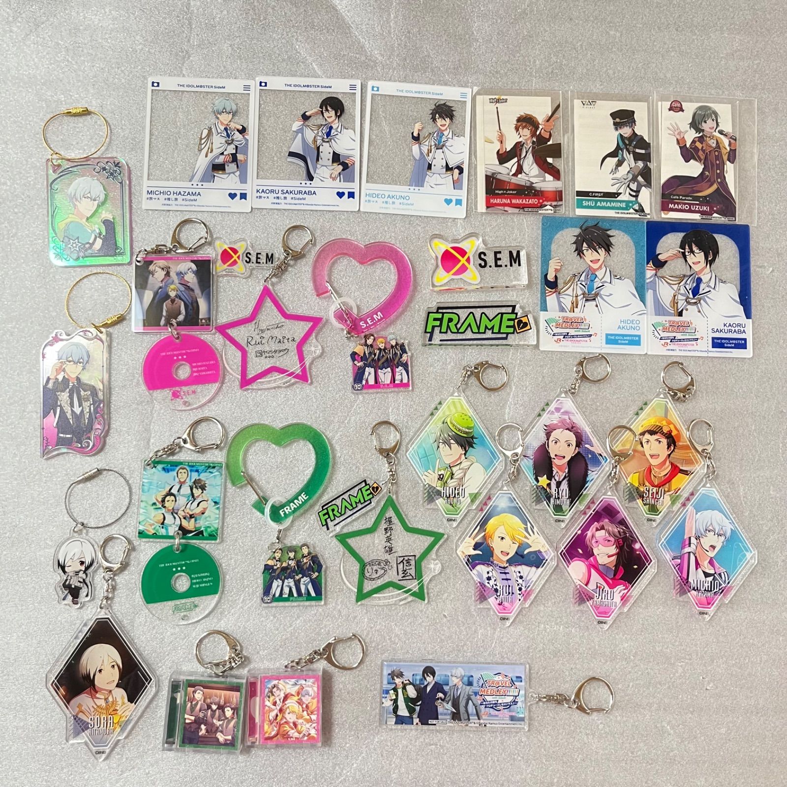 SideM S.E.M FRAME まとめ売り アクリルカード キーホル ロゴ ユニット 