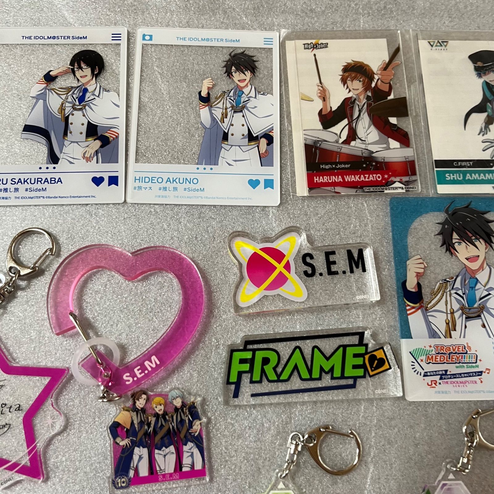 SideM S.E.M FRAME まとめ売り アクリルカード キーホル ロゴ ユニット 