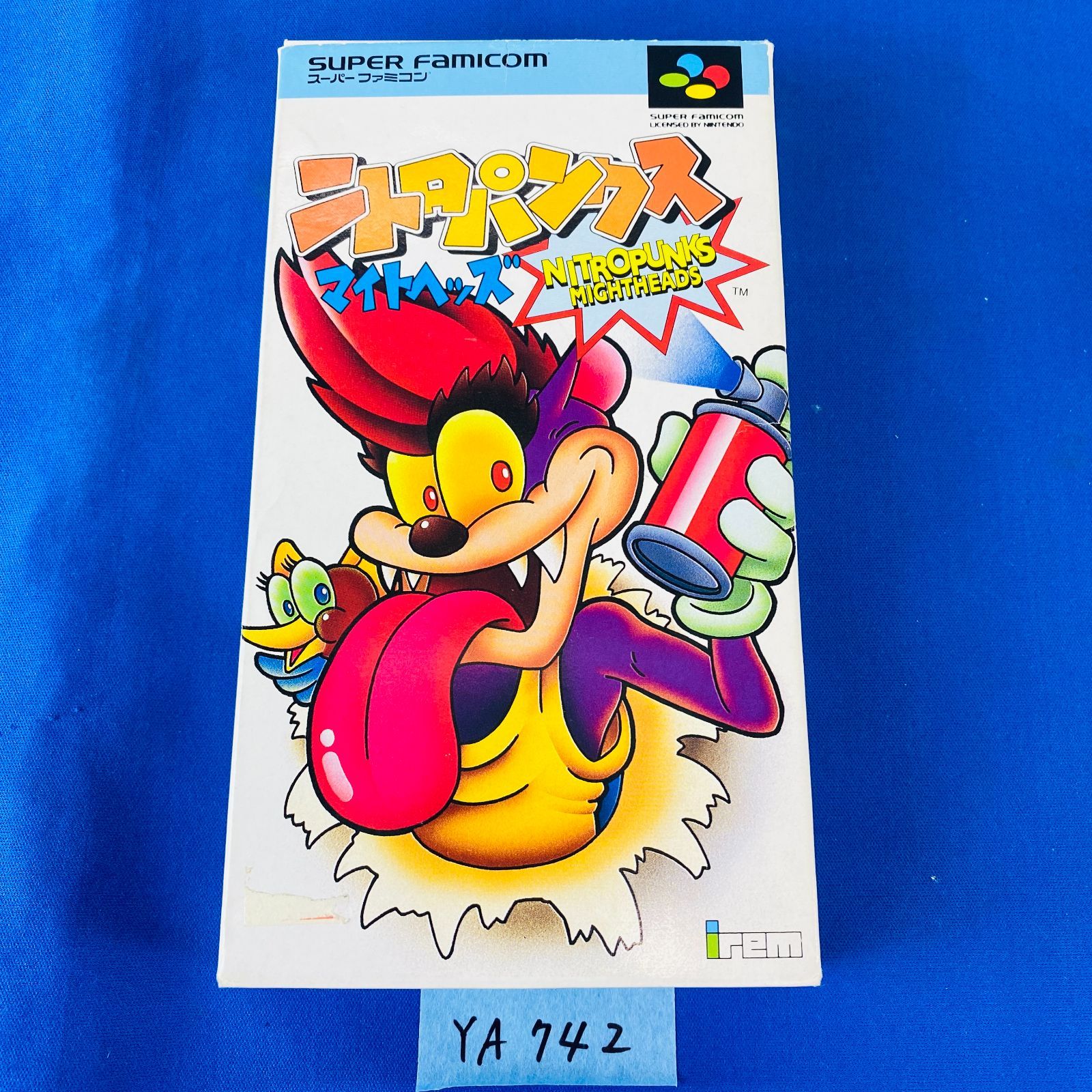 ゲームキャラクター nitro ◇YA742【外箱付き完品】SFC ニトロパンクス マイヘッズ NITROPUNKS