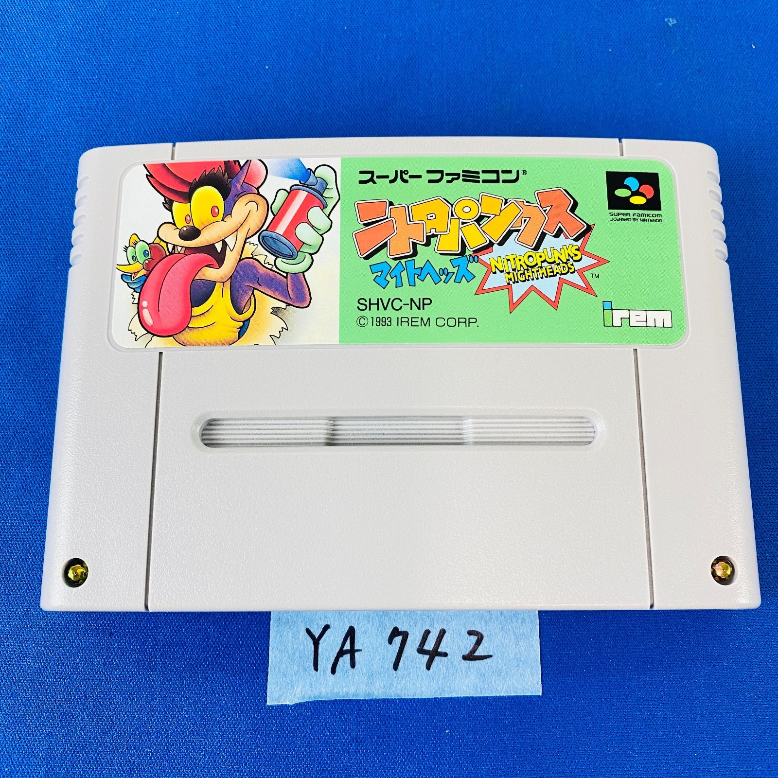 ◇YA742【外箱付き完品】SFC ニトロパンクス マイヘッズ NITROPUNKS 