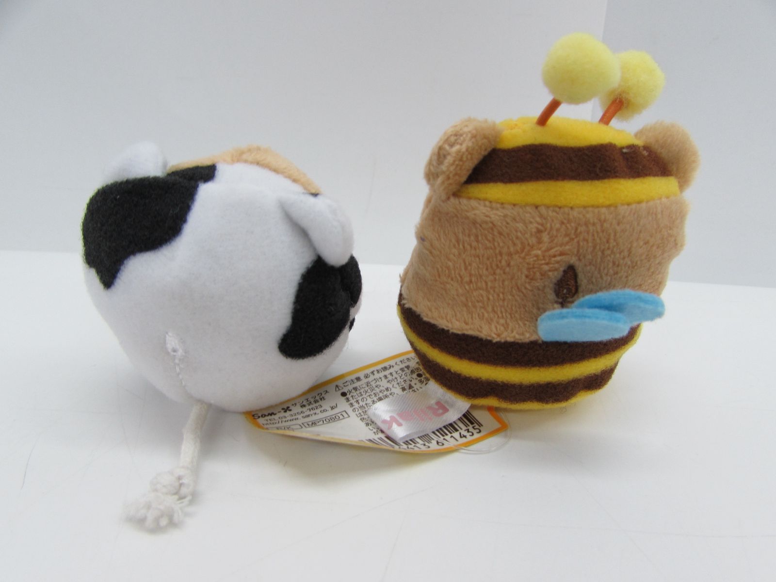 ほぼ未使用 サンエックス リラックマ てのりぬいぐるみ 牛 ウシ 蜂