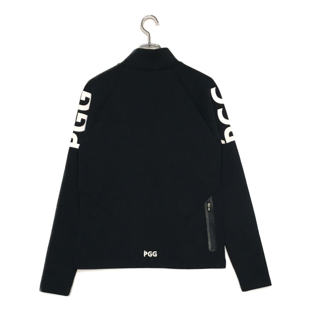 PGG総柄モックネック長袖　美品 中古 メンズ ピージージー PGG 長袖シャツ 4(M) 紺 ネイビー モック