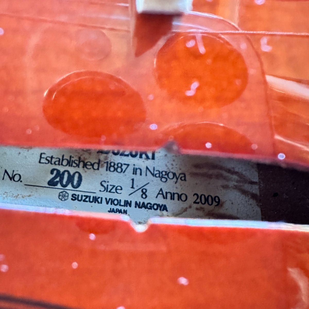 Suzuki No.200 2009年 1/8 Violin スズキ 分数バイオリン - メルカリ