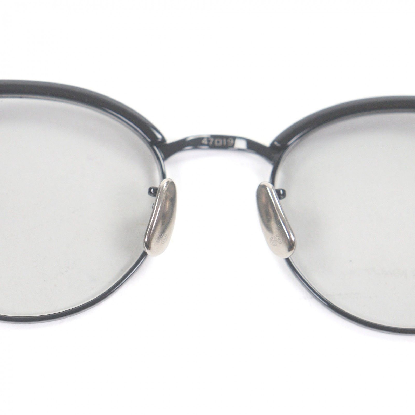 極美品□EYEVAN アイヴァン Aztec アズテック ハーフリム サーモントブロー サングラス アイウェア マットブラック 47□19-140 箱・保存袋・ケース付き 日本製 メンズ 177654092_th.png?