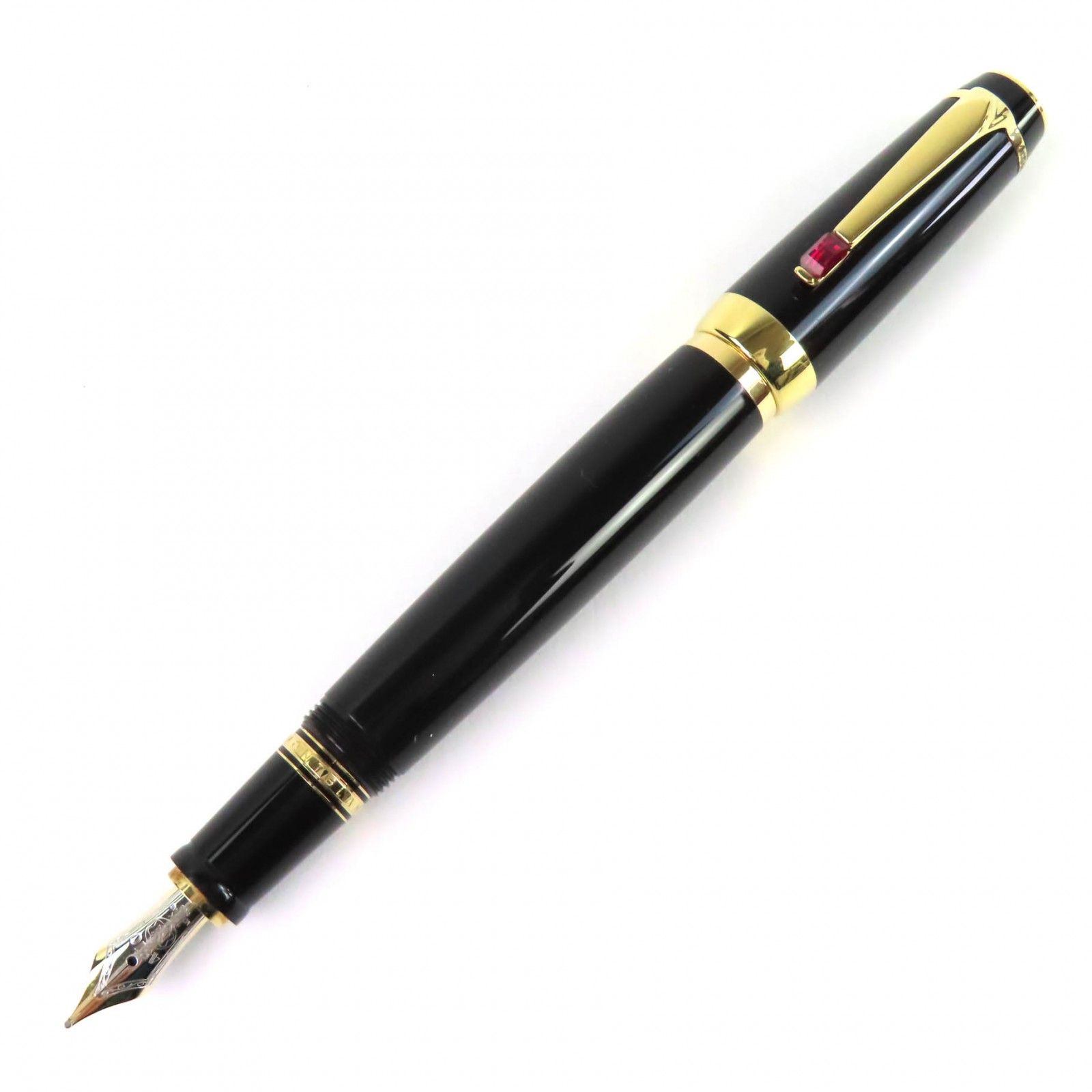 美品△MONTBLANC モンブラン ボエム ルージュ Pix ペン先14K Mニブ 