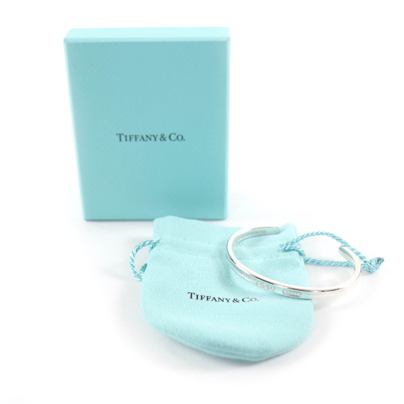極美品☆TIFFANY&Co. ティファニー 1837 ナロー カフ AG925 バングル